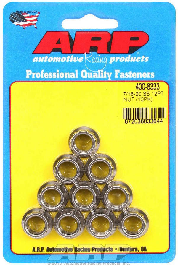 S/S 12pt. Nuts - 7/16-20 (10) - 4008333