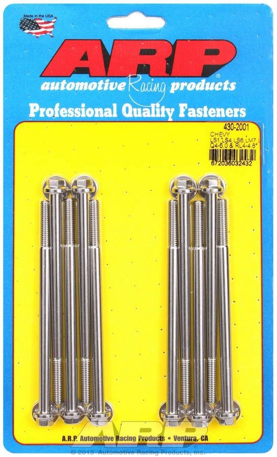 GM LS S/S Intake Bolt Kit 6pt. - 4302001