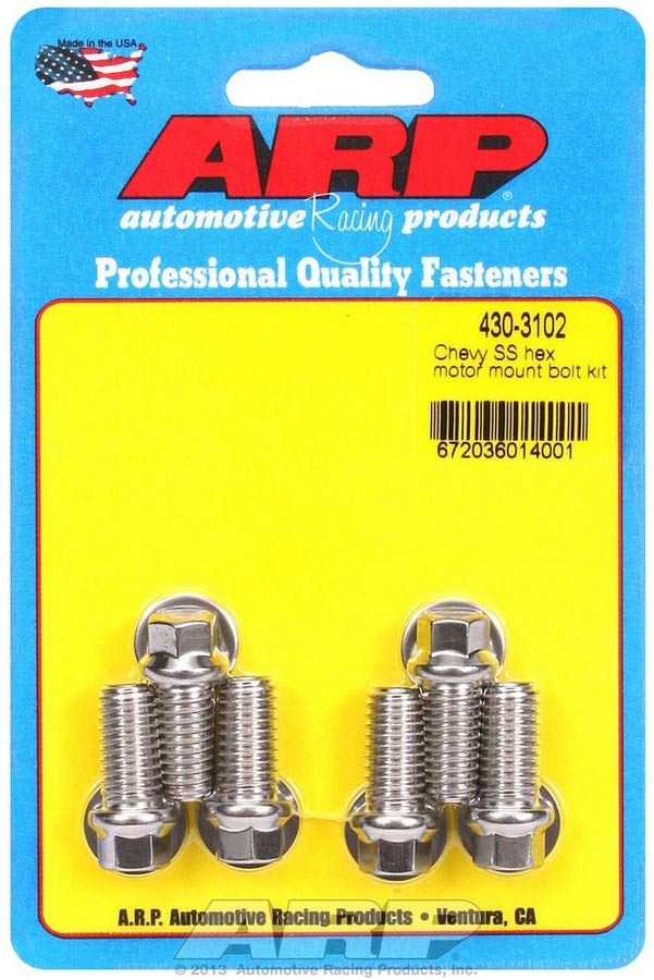 Chevy S/S Motor Mount to Block Bolt Kit - 6pt. - 4303102