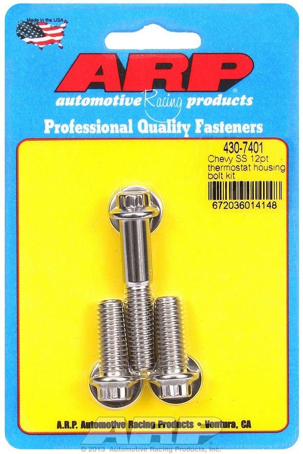 Chevy S/S Thermostat Housing Bolt Kit 12pt. - 4307401