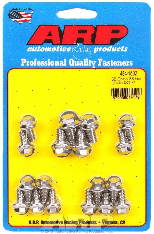 SBC S/S Oil Pan Bolt Kit 6pt. - 4341802