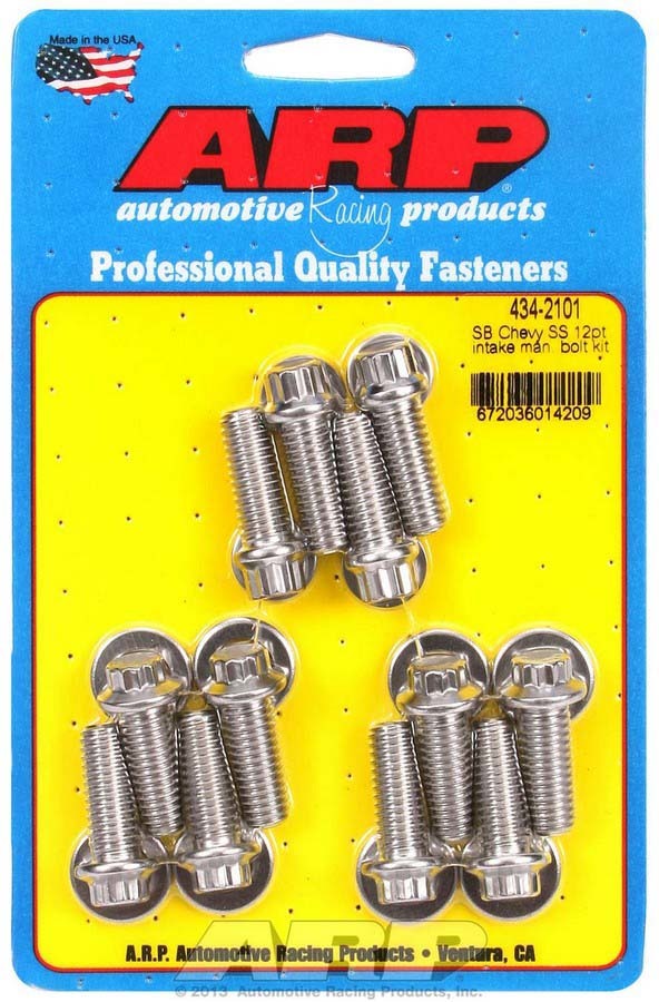 SBC S/S Intake Bolt Kit 12pt. - 4342101