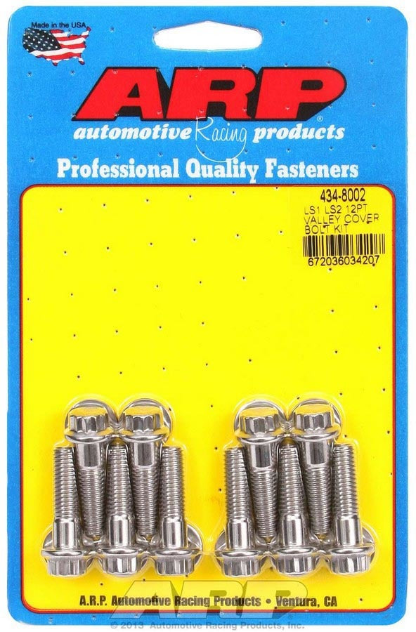 S/S Valley Cover Bolt Kit - 12pt. LS1/LS2 - 4348002