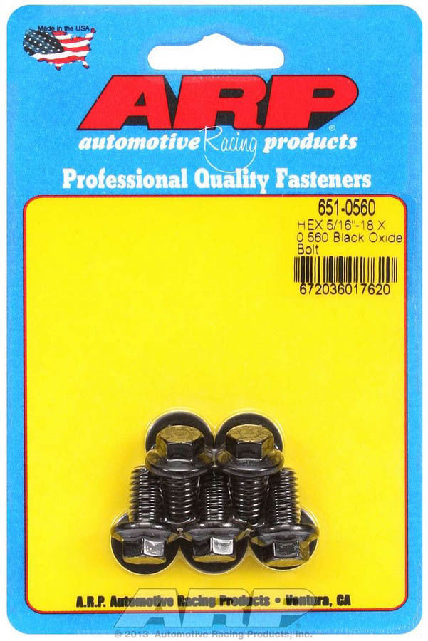 Bolt Kit 6pt (5pk) 5/16-18 x .560 - 6510560