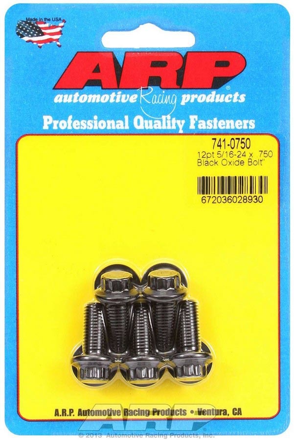 Bolt Kit - 12pt. (5) 5/16-24 x .750 - 7410750