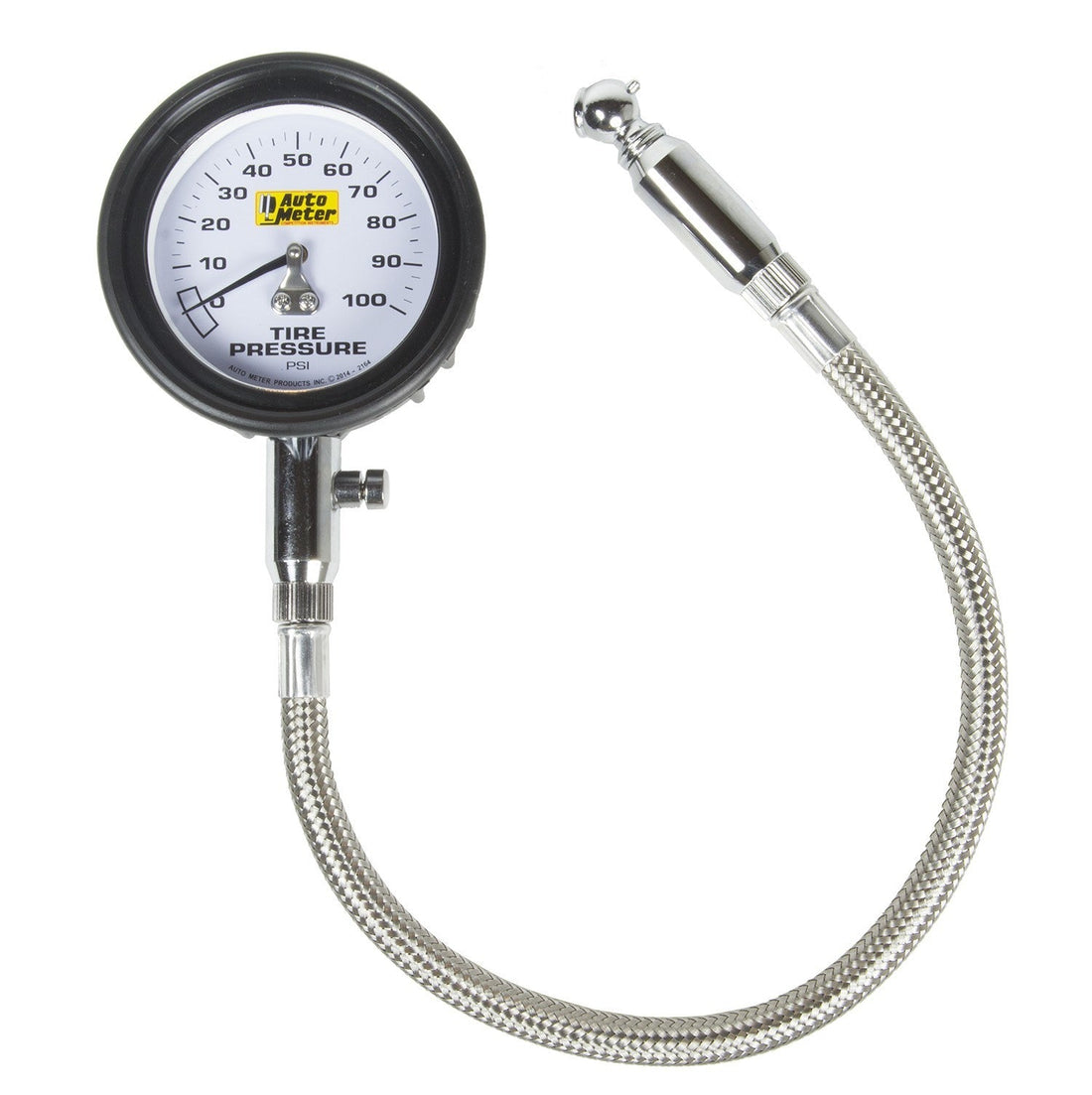 Tire Press. Gauge 0-100 PSI Analog w/Bleed Valve - 2164