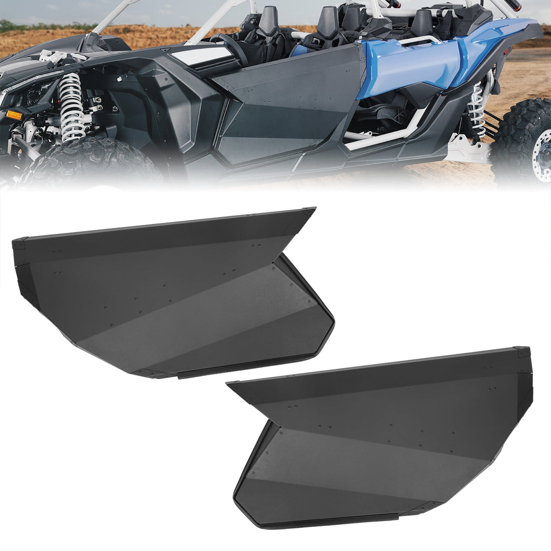 Set of Aluminum Front Full Doors for Can-Am Maverick X3 and X3 Max - view 8