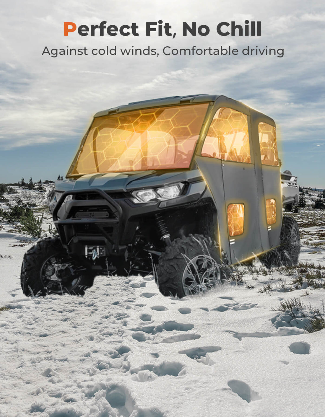 Soft Cab Enclosure Doors for Can-Am Defender Max HD10|9|8|7 - view 7