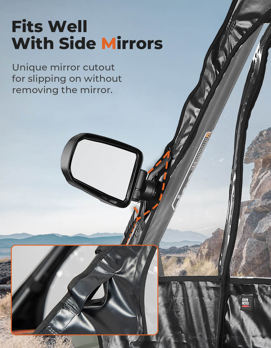 Soft Cab Enclosure Doors for Can-Am Defender Max HD10|9|8|7 - view 2