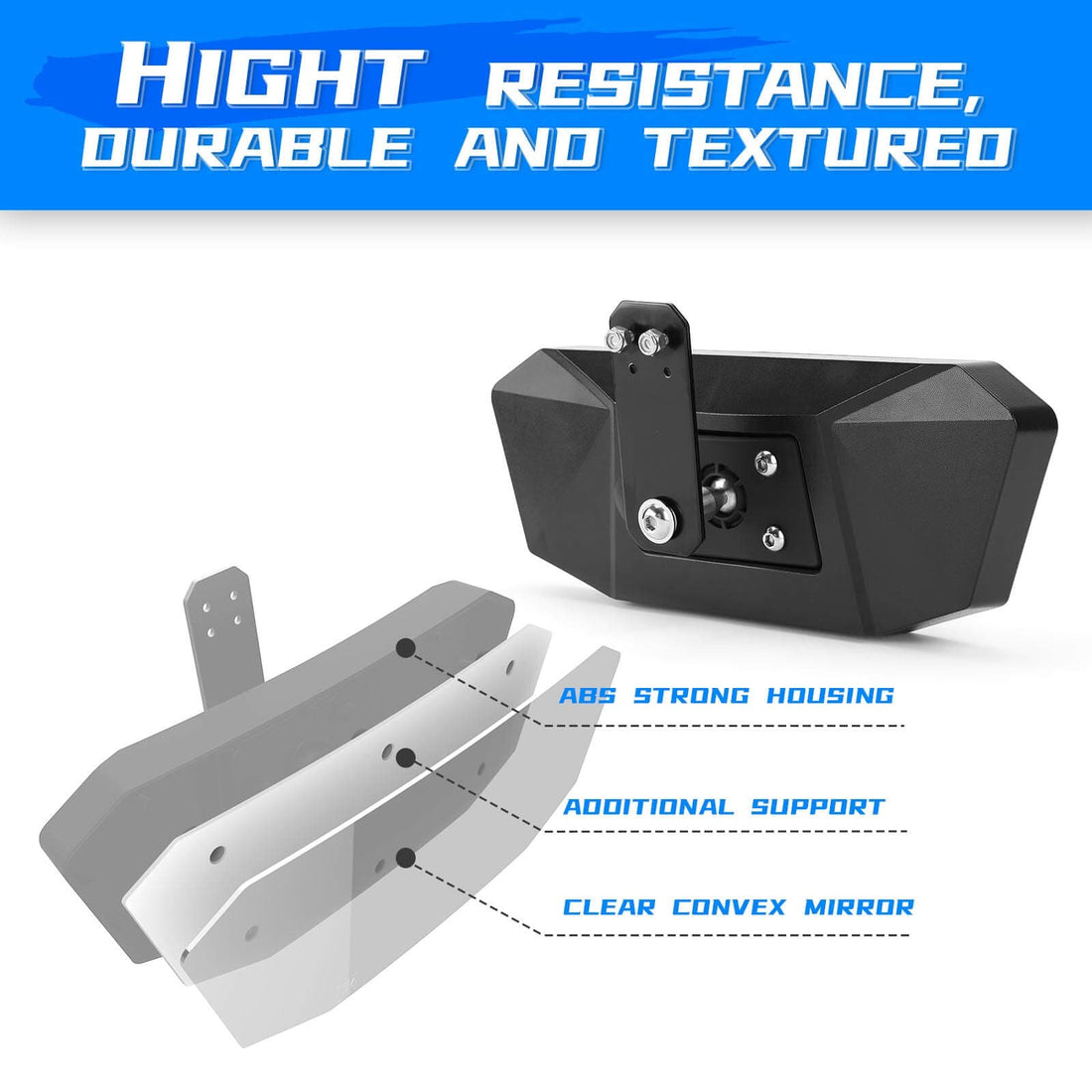 Rear View Mirror & Under Seat Storage Box for Polaris Ranger XP 1000 - view 6