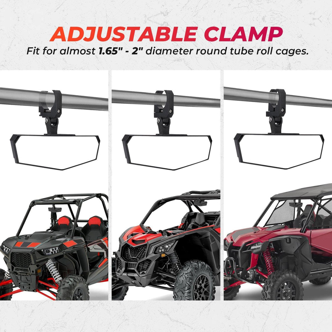 Rearview Mirror for Polaris General 1000 - view 2