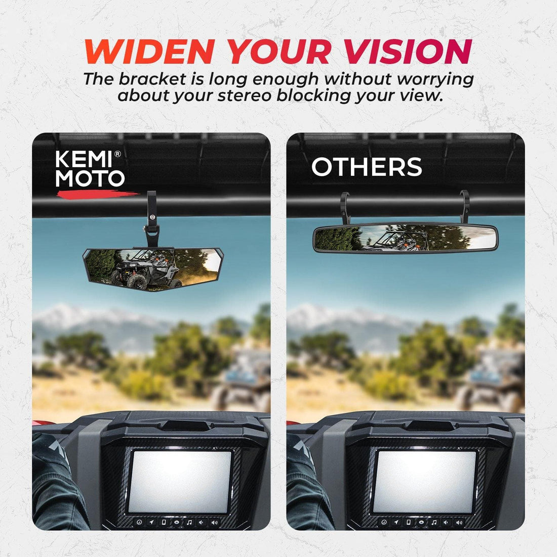 Rearview Mirror for Polaris General 1000 - view 4