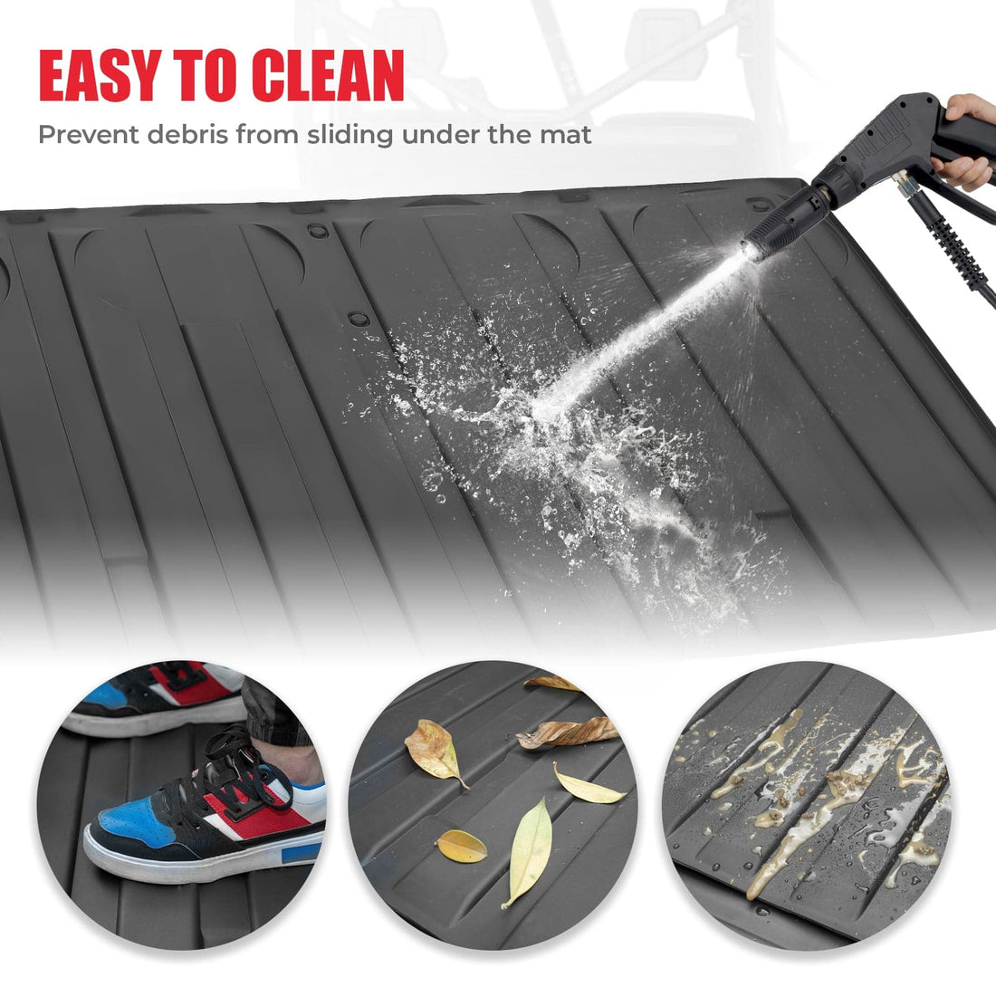 TPE Floor Mats & Bed Liner for 4-Seater Can-Am Defender HD7|8|9|10 - view 9