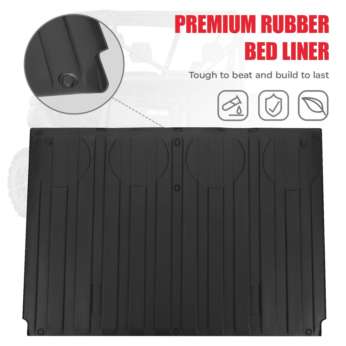TPE Floor Mats & Bed Liner for 4-Seater Can-Am Defender HD7|8|9|10 - view 10