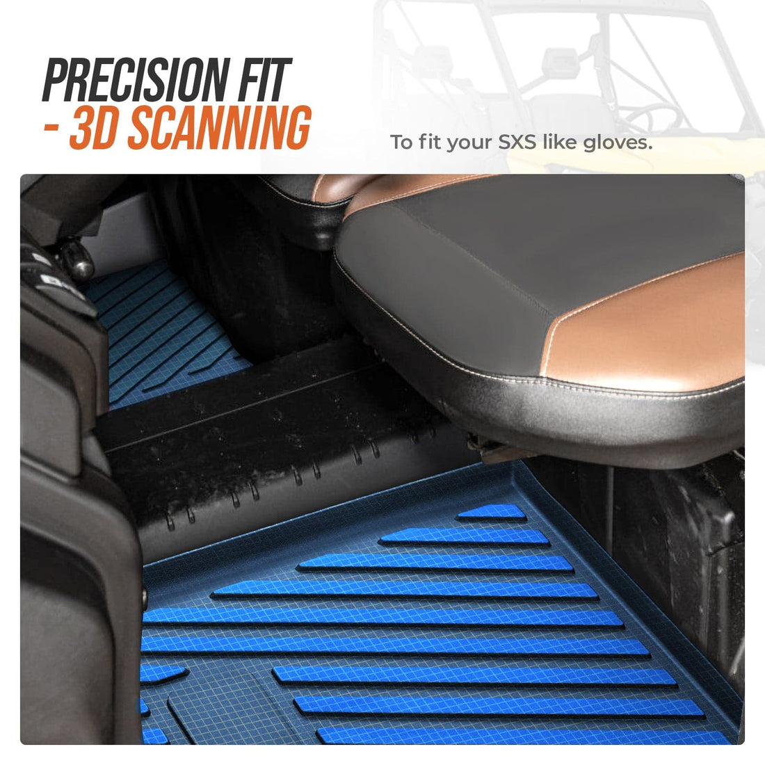 TPE Floor Mats & Bed Liner for Can-Am Defender HD7|8|9|10 - view 5