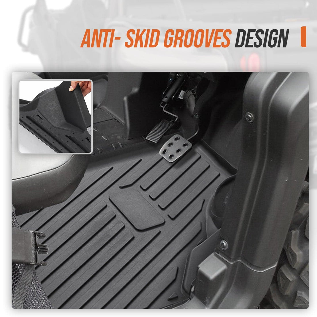 TPE Floor Mats & Bed Liner for Can-Am Defender HD7|8|9|10 - view 7