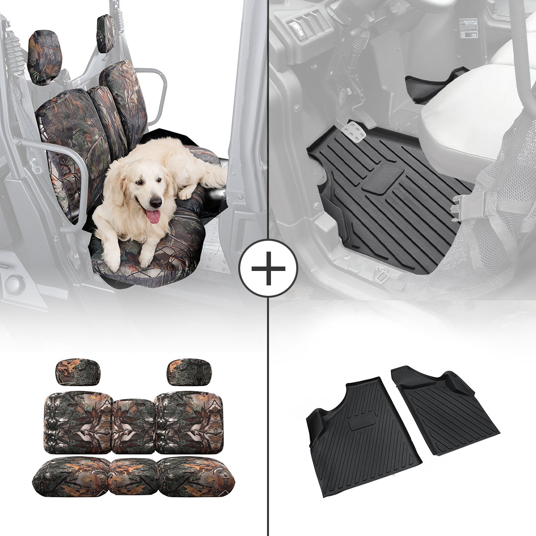Camouflage Seat Cover & TPE Floor Mats for Can-Am Defender HD7|8|9|10 - view 1
