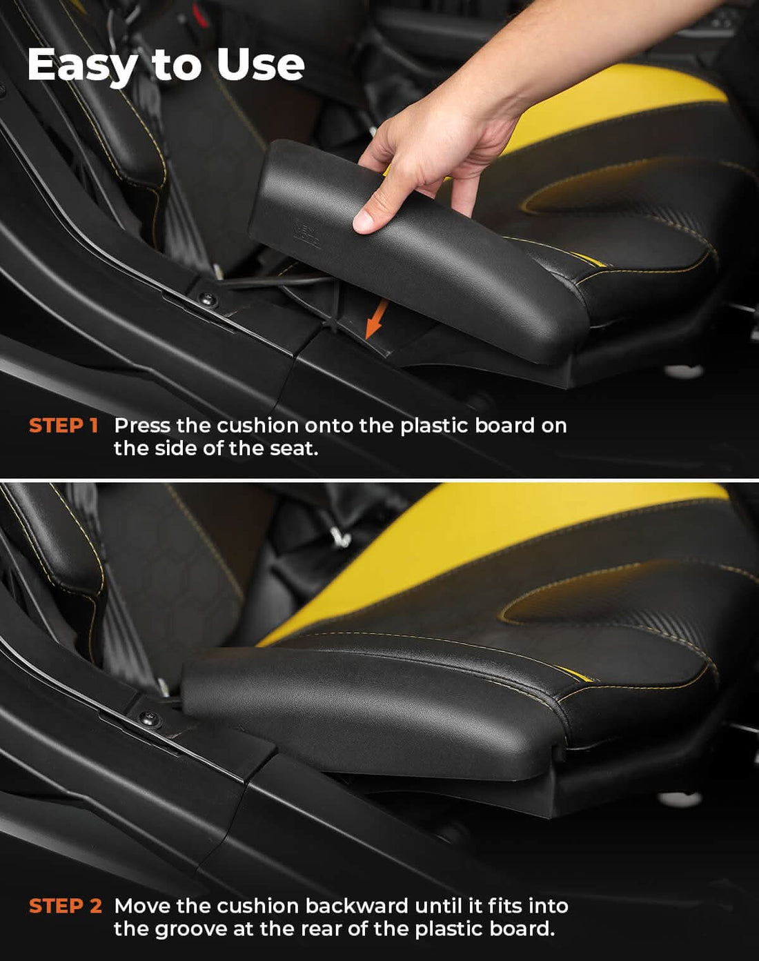 1 Pair Seat Side Pad Assembly for Can-Am Maverick X3 / Maverick R - view 7