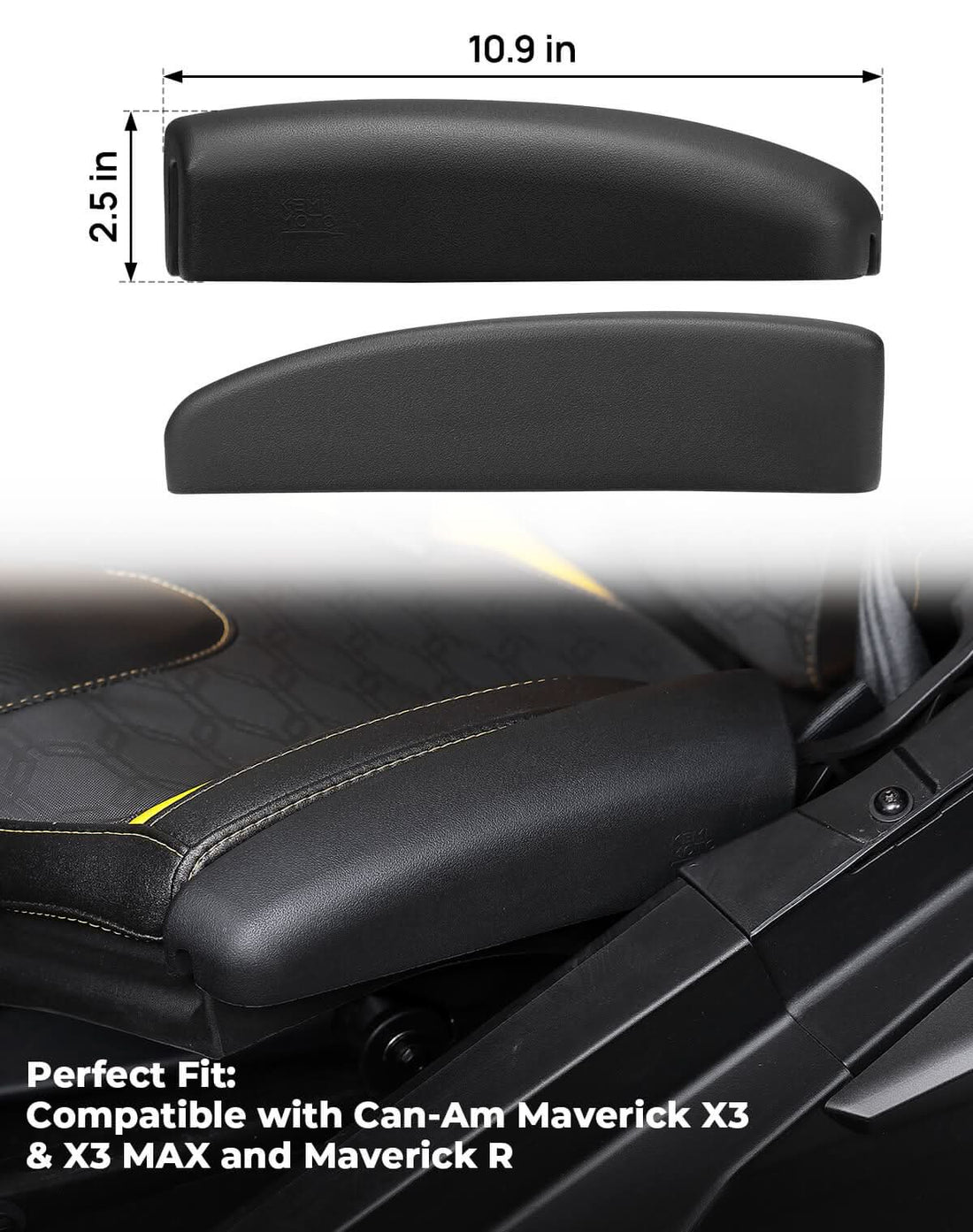 1 Pair Seat Side Pad Assembly for Can-Am Maverick X3 / Maverick R - view 8