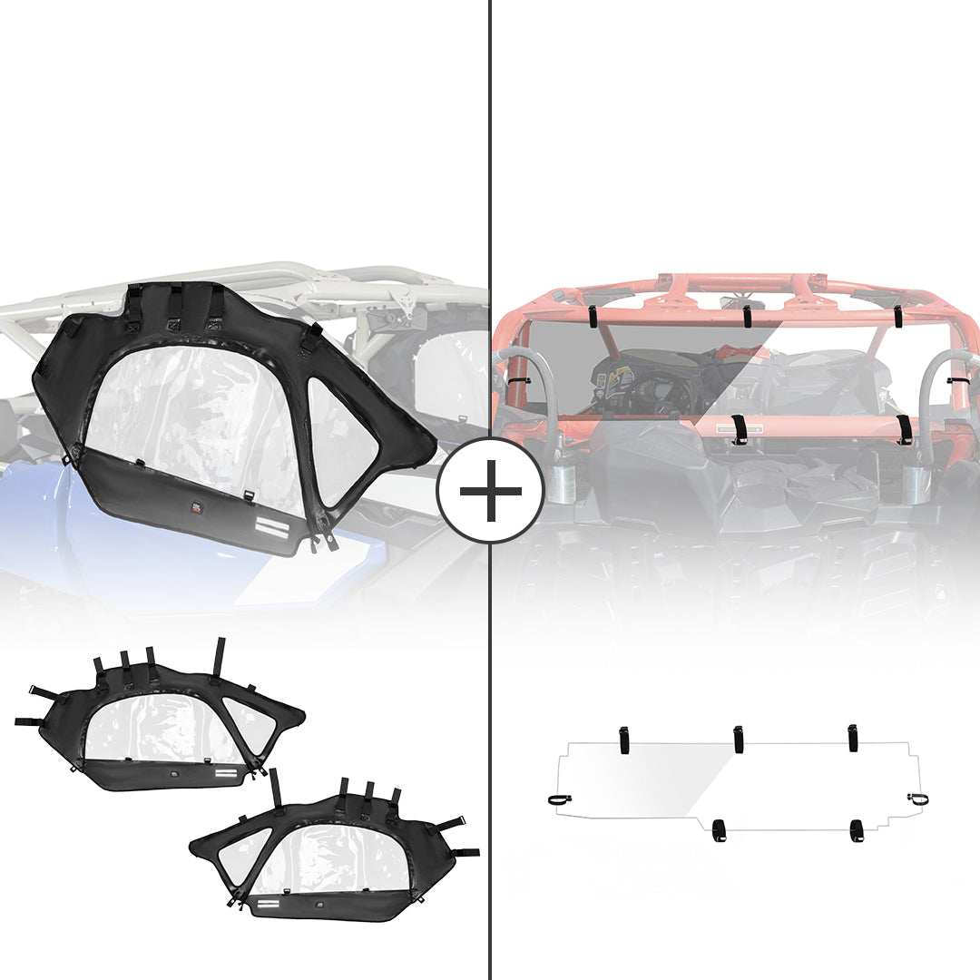 Soft Cab Enclosures and rear windshield for Can-Am Maverick X3 - view 1