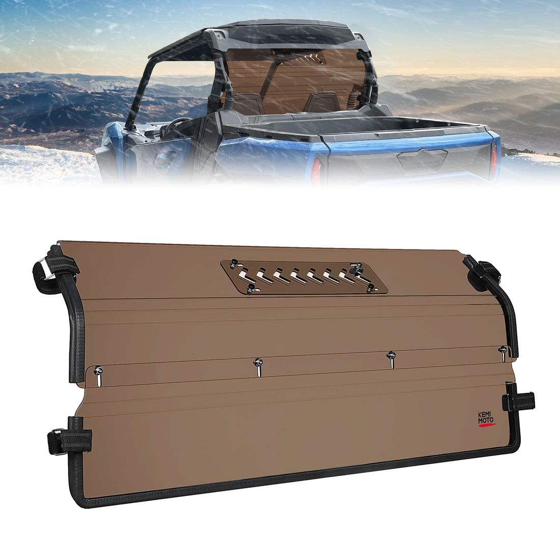 Vented Tinted Rear Windshield for Can-Am Commander - view 1
