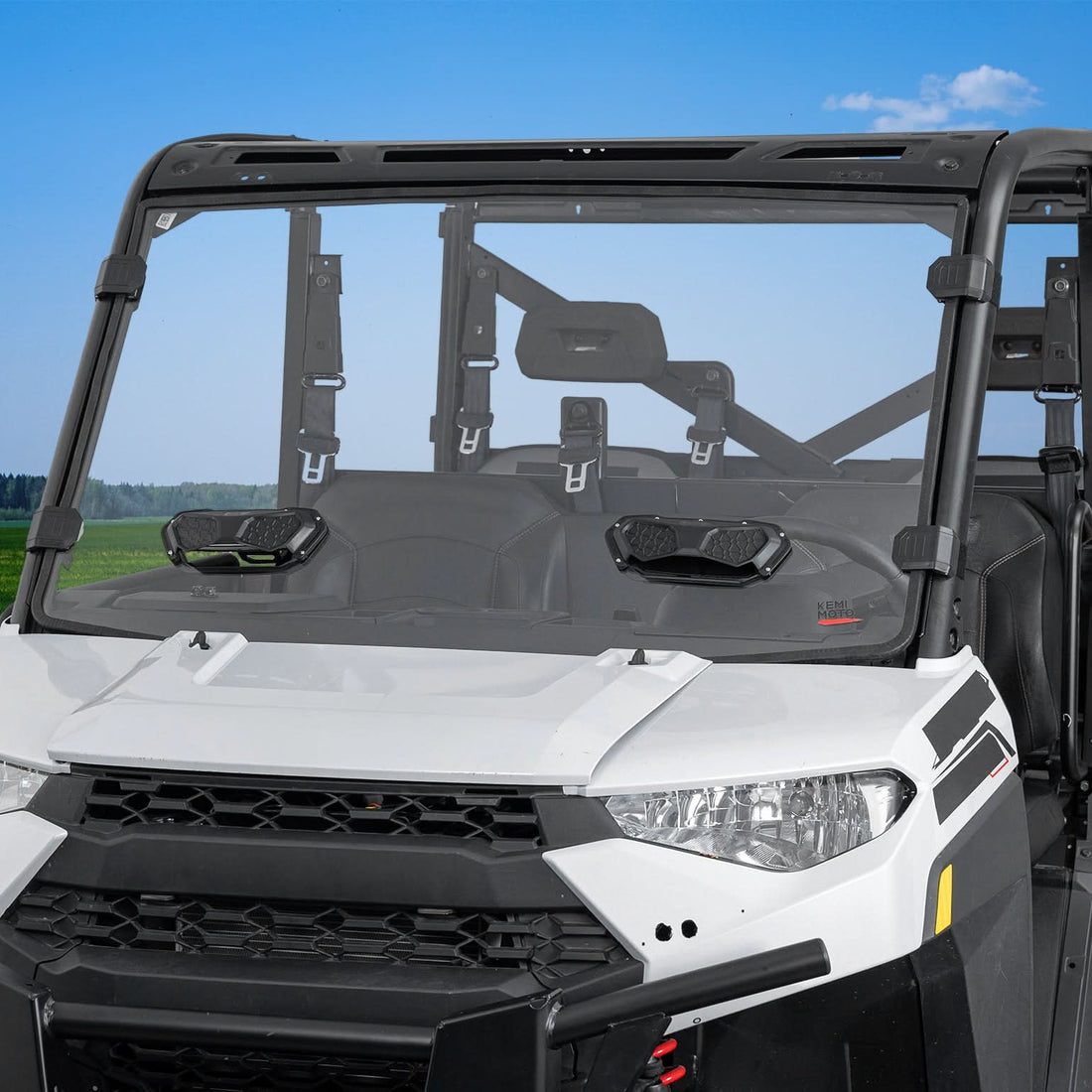 3-in-1 Vented Windshield for Polaris Ranger 1000 & XP 900 / 1000 (2014-2026) - view 1