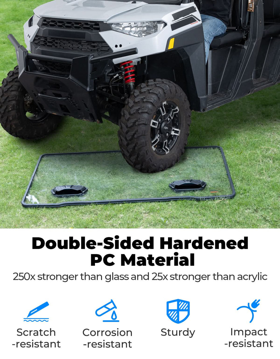 3-in-1 Vented Windshield for Polaris Ranger 1000 & XP 900 / 1000 (2014-2026) - view 5