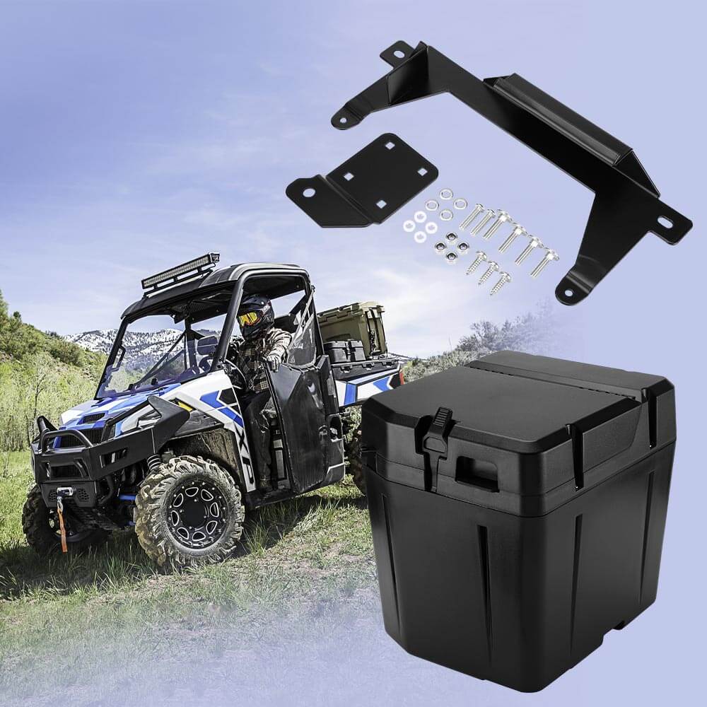 Rear View Mirror & Under Seat Storage Box for Polaris Ranger XP 1000 - view 8