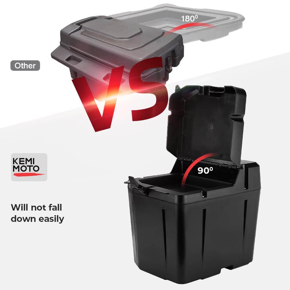 Adjustable Side Mirrors & Under Seat Storage Box for Polaris Ranger - view 9