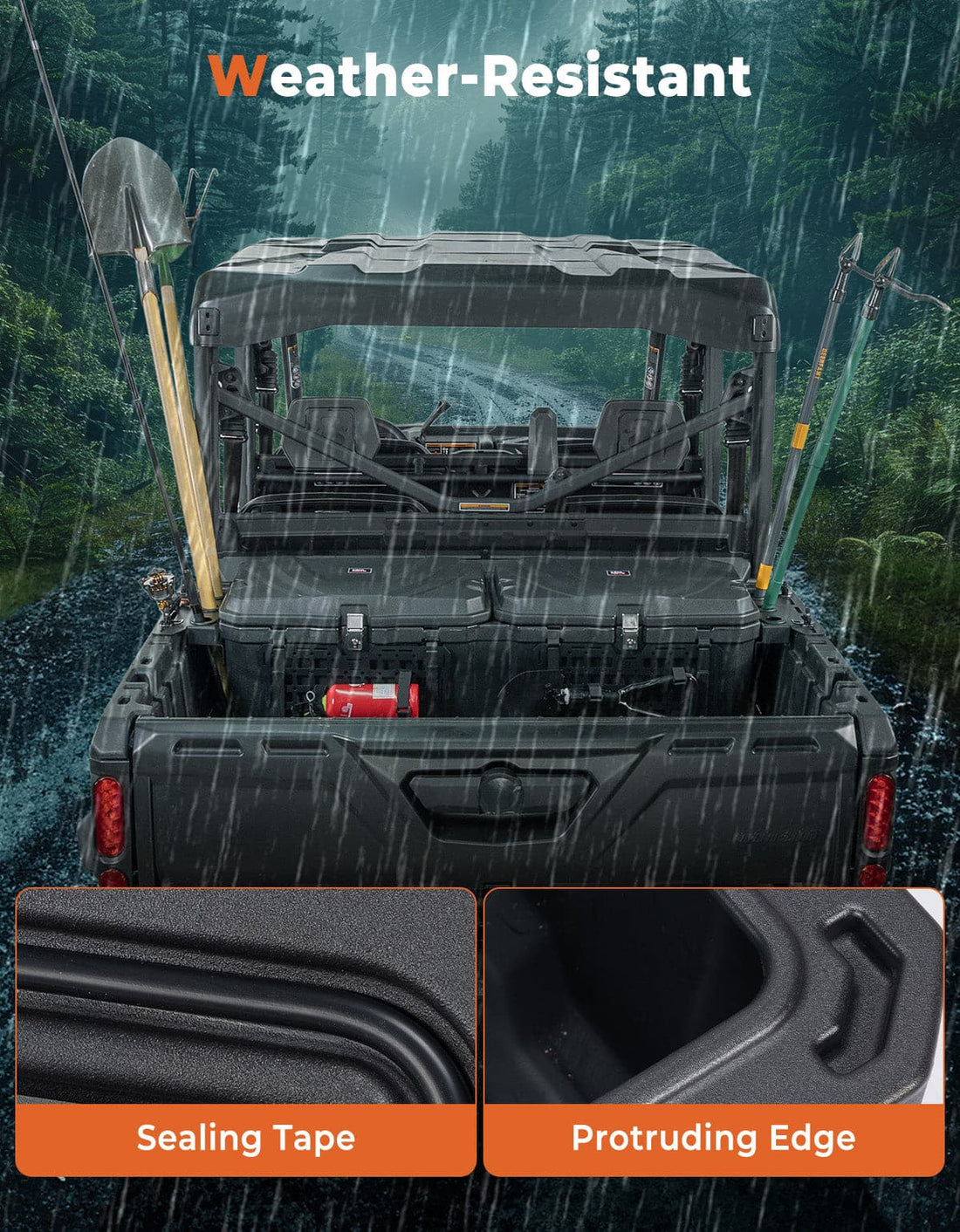 110L Lockable Cargo Box for Can-Am Defender HD10|9|8|7|5 - view 4