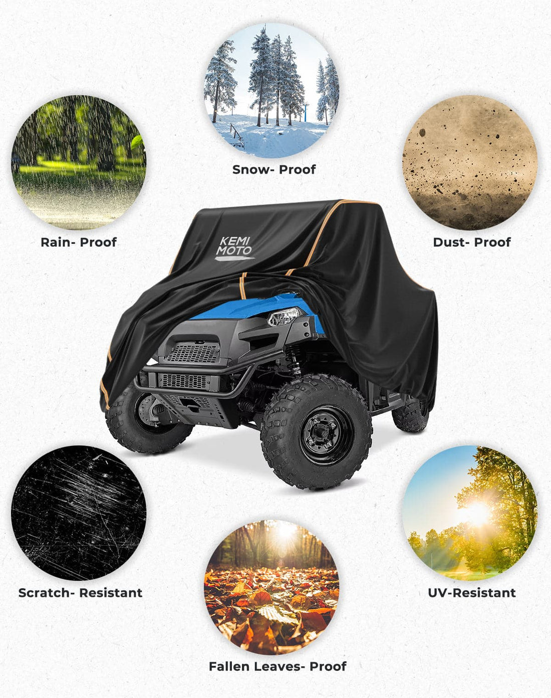 2-3 Seater UTV Cover for Ranger 570 / 500, ZForce 800 - view 5
