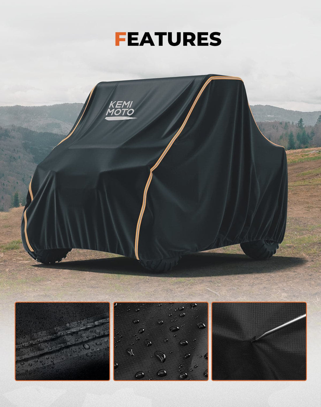 2-3 Seater UTV Cover for Ranger 570 / 500, ZForce 800 - view 8