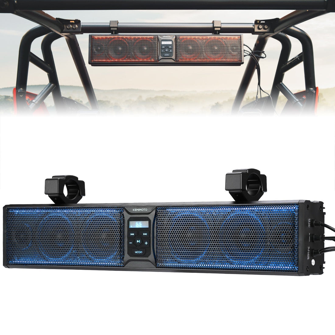 6 Speaker 26 Inch RGB Bluetooth Sound Bar for Can-Am Maverick / X3 / Trail / Defender / Commander - view 9