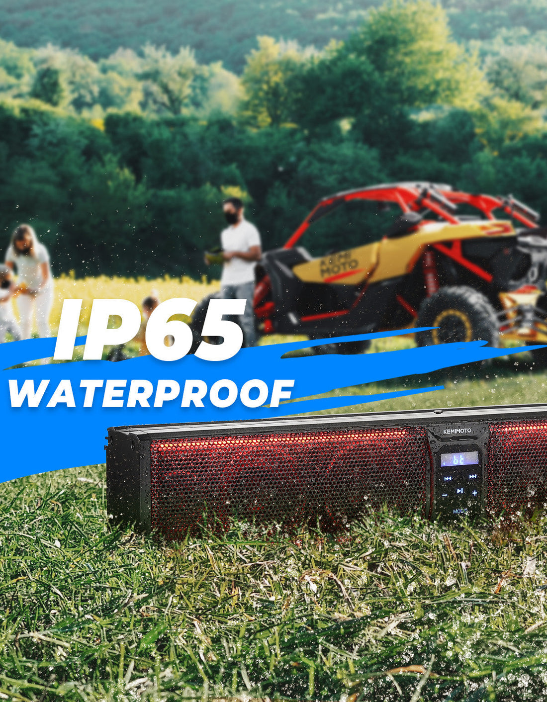 6 Speaker 26 Inch RGB Bluetooth Sound Bar for Can-Am Maverick / X3 / Trail / Defender / Commander - view 7