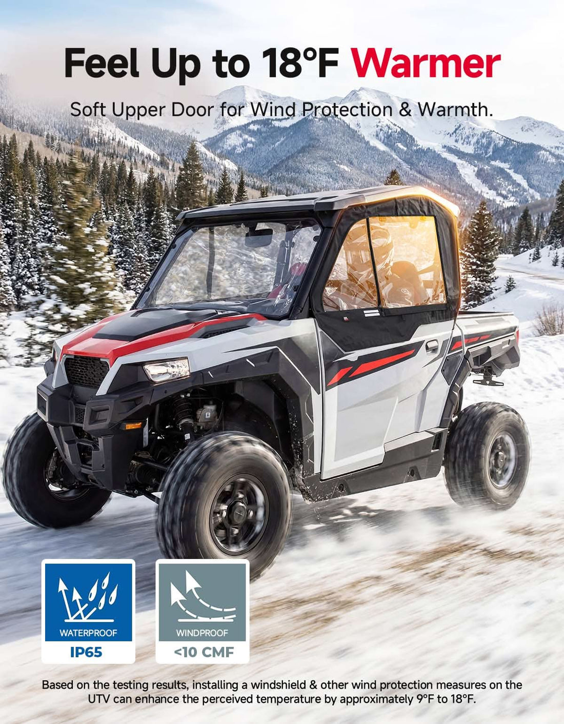 UTV Framed Upper Doors for Polaris General 1000 - view 3