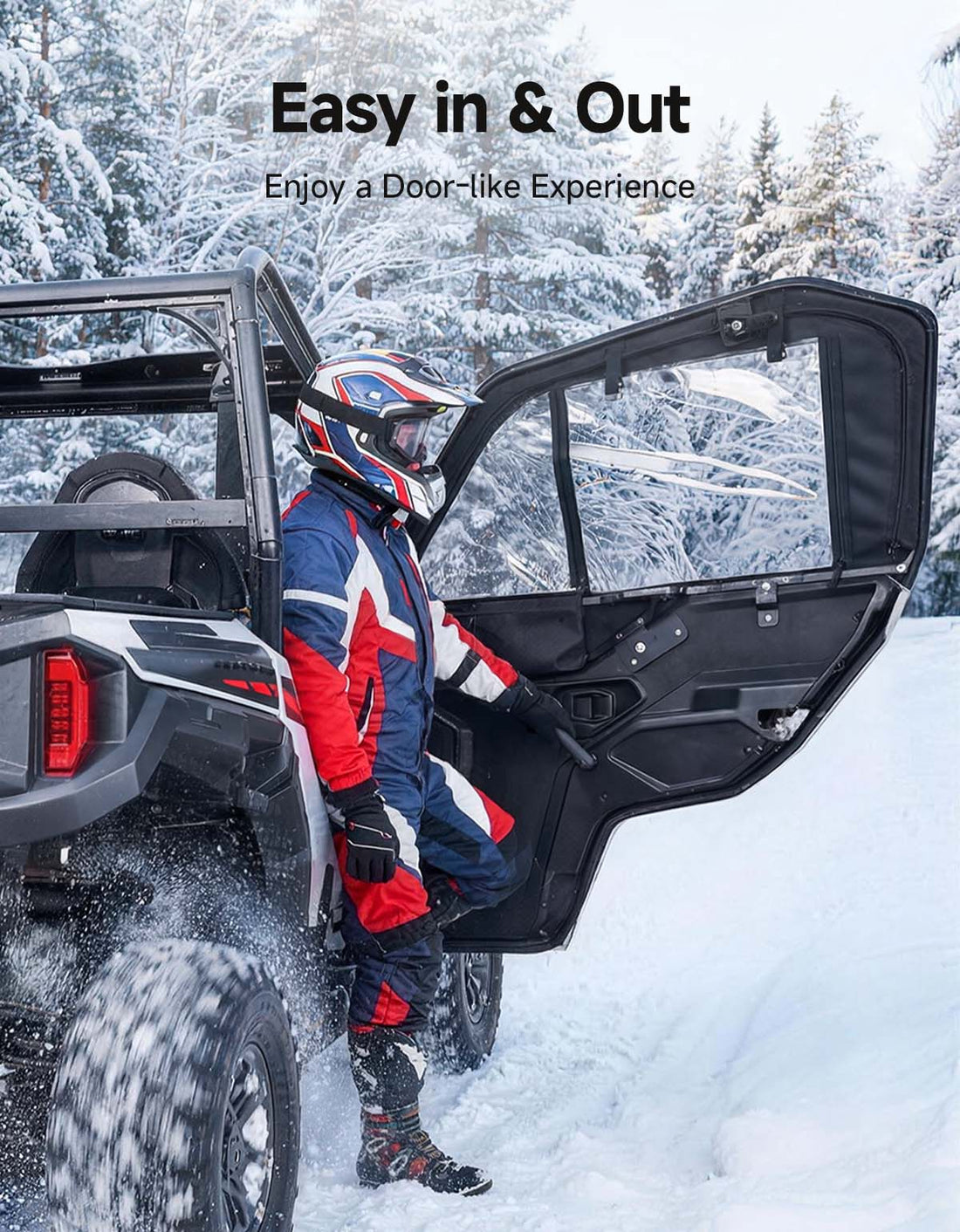 UTV Framed Upper Doors for Polaris General 1000 - view 4