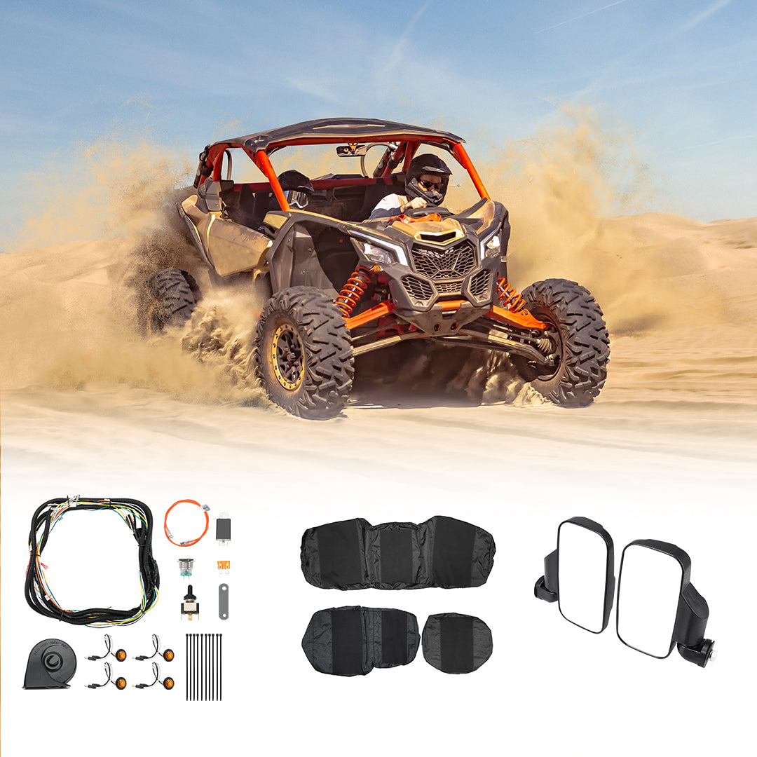 Crew Turn Signal Kit & Seat Cover & Side Mirrors for Polaris Ranger XP 1000 - view 1