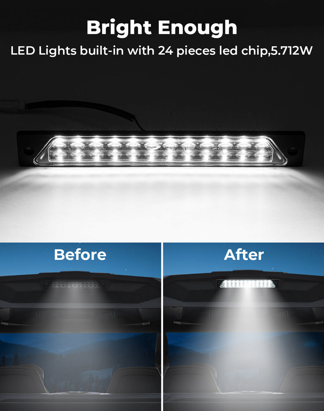 UTV Rear Cargo Bed Light for Can-Am Commander | Maverick Trail Sport - view 6