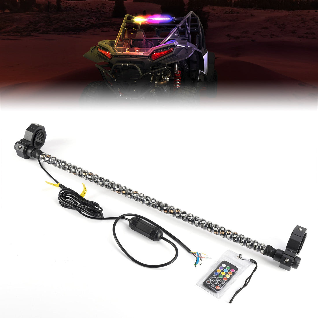 30" LED Chase Light Bar fit 1.5” Roll Cage for Polaris RZR, Can-Am Maverick X3 - view 1