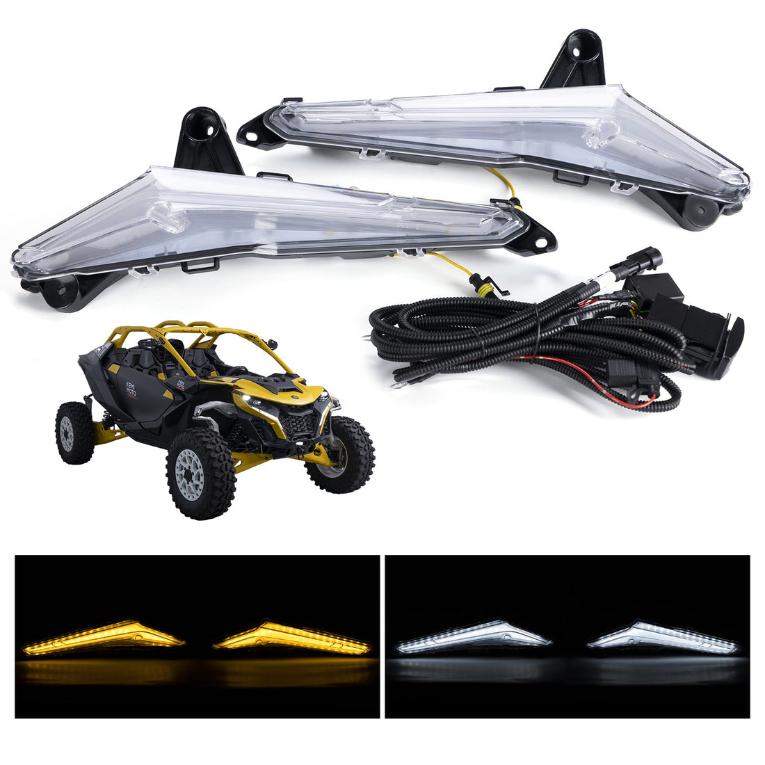 Turn Signal Fang Lights for Can-Am Maverick R 2024+ - view 1