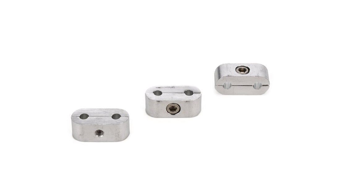 3/16in. Polished Alum. Hose/Tube Separators-3pk - 167203ERL
