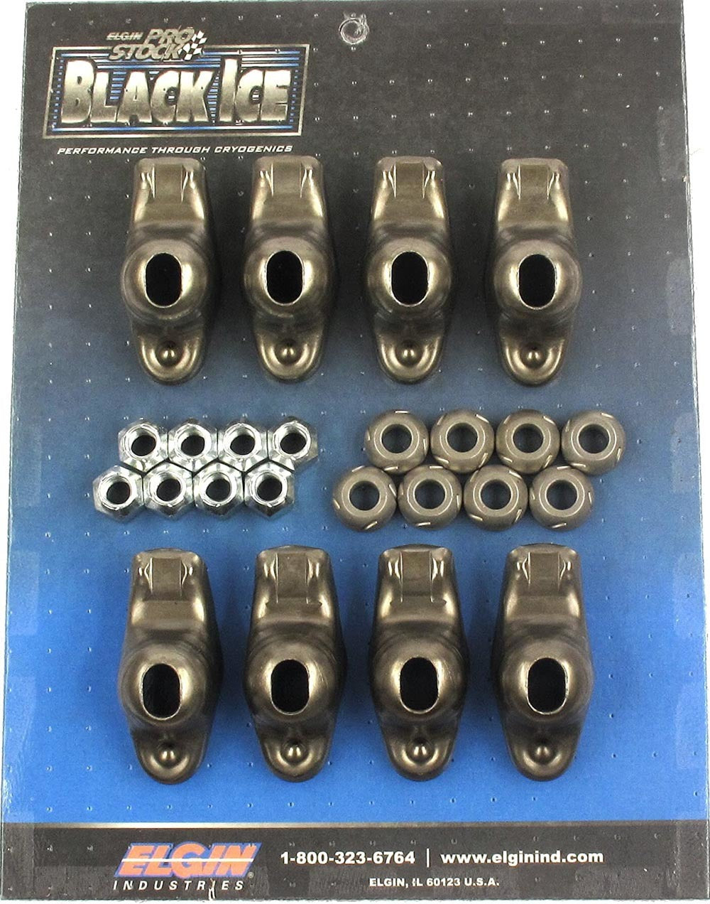 SBC Black Ice Rocker Arm Kit 1.6 Ratio (8pk) - ICE410738