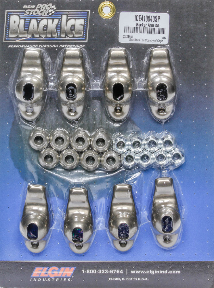 SBC B/I Rocker Arm Kit 1.60 Ratio 3/8 Stud - ICE410840SP