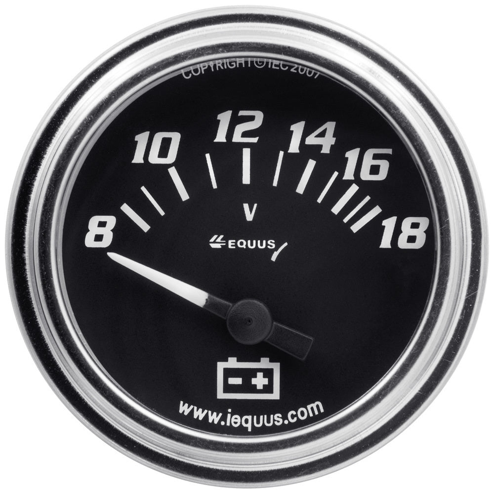 2.0 Dia Voltmeter Gauge Chrome 8-18 Volts - E7268
