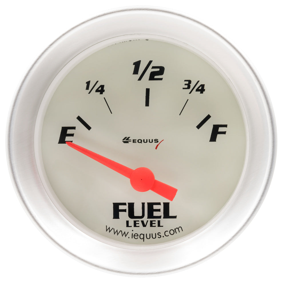 2.0 Dia Fuel Level Gauge Silver - E8363