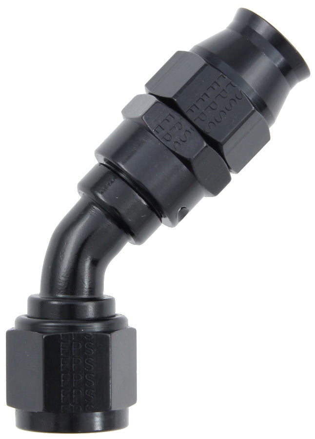 Hose Fitting #8 45 Deg PTFE Black - 684508BL