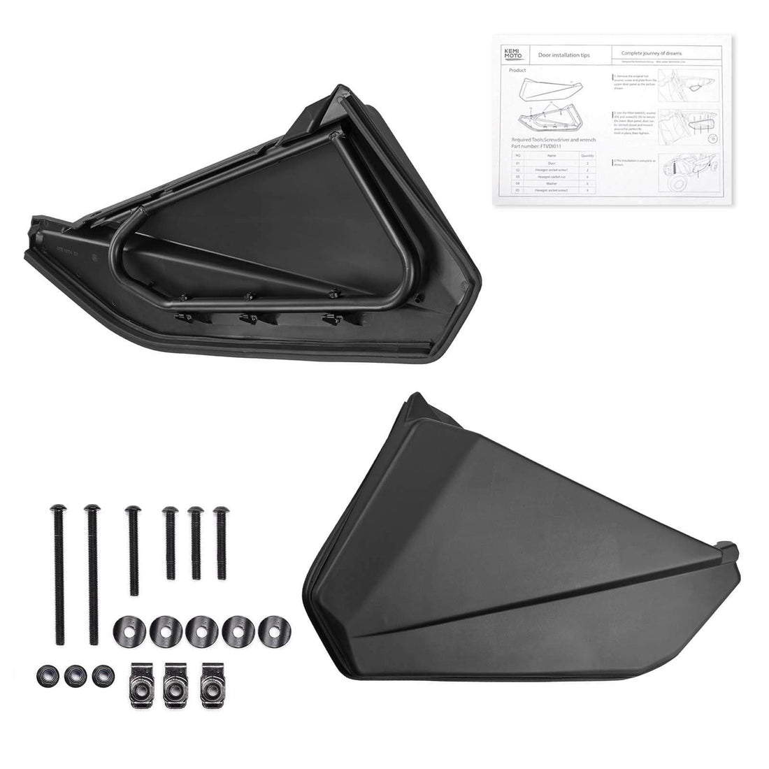 Front Lower Doors & Nerf Bars for Can-Am Maverick X3 - view 8