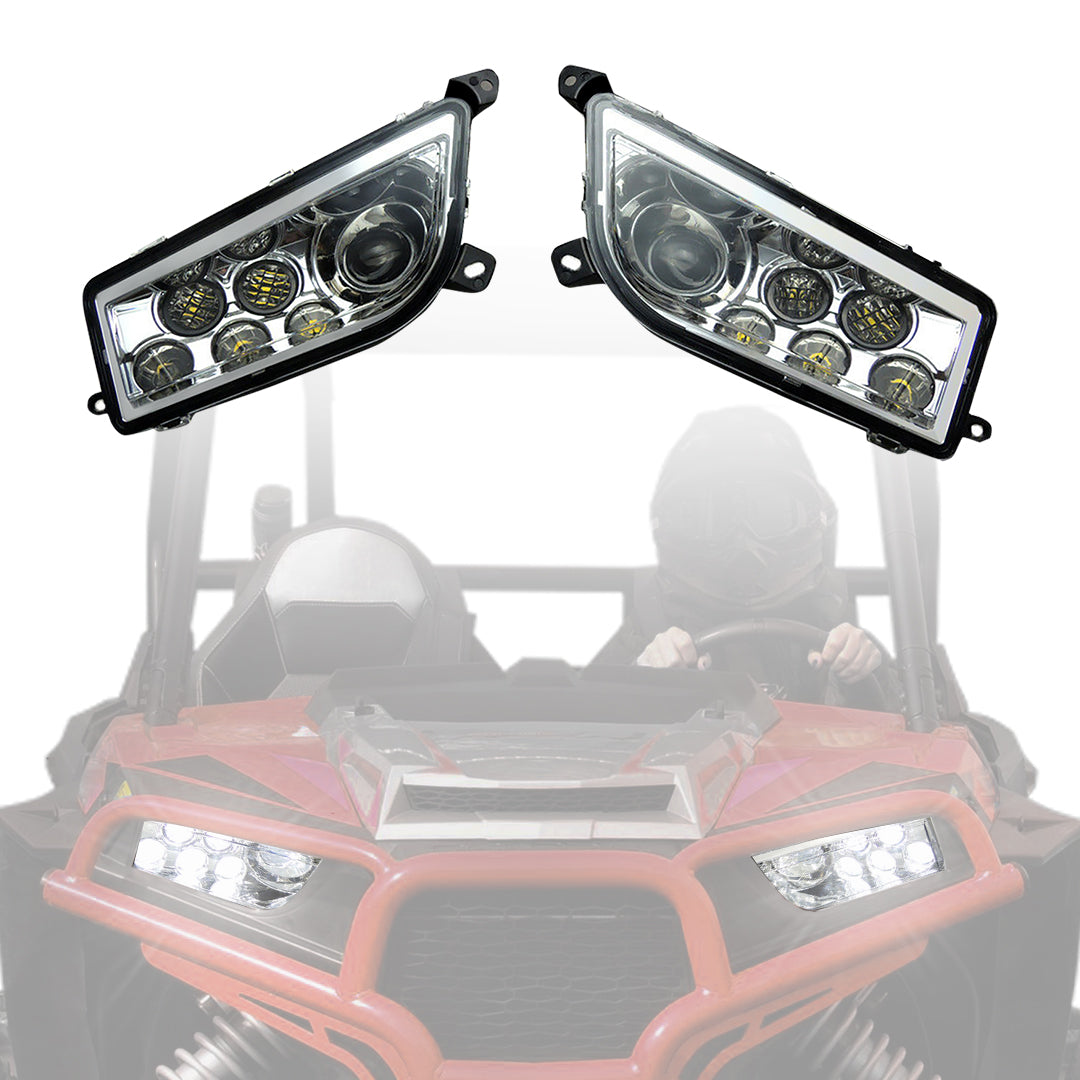 LED Headlight 30W for Polaris RZR XP 1000 / Turbo / S 900 2014-2023 - view 1