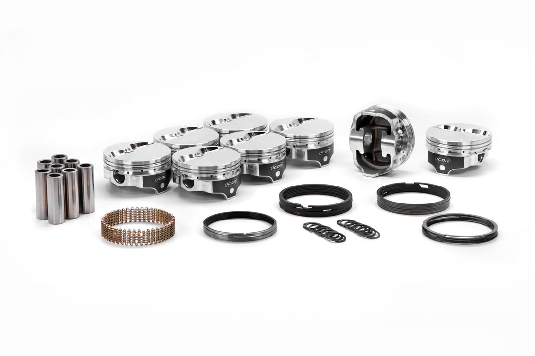 SBF FT Forged Piston Set 4.030 Bore -5.3cc - IC720030