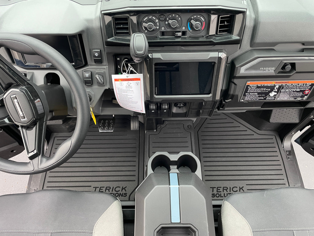 Terick Rubber Floor Mats for Kawasaki Ridge 2 Door, all models